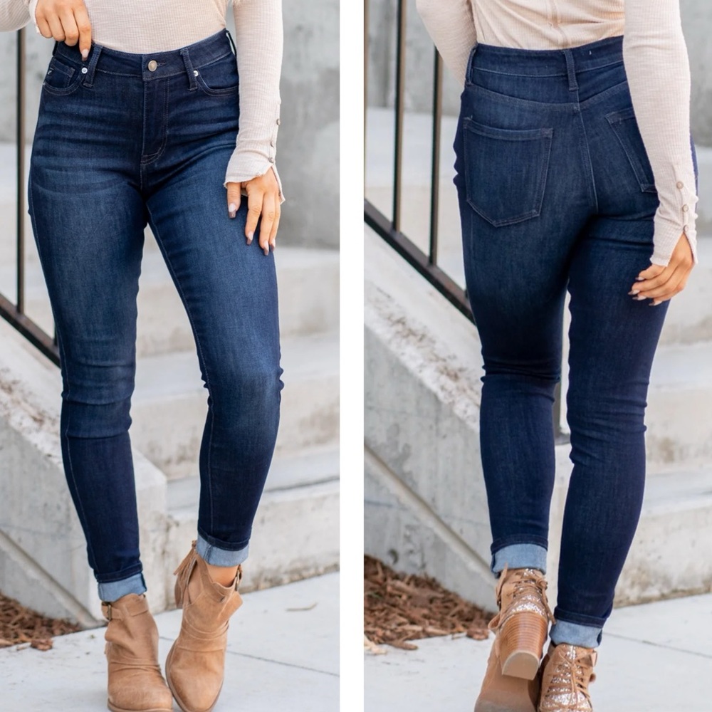KanCan Skinny Jeans High Waist Dark Wash NWT